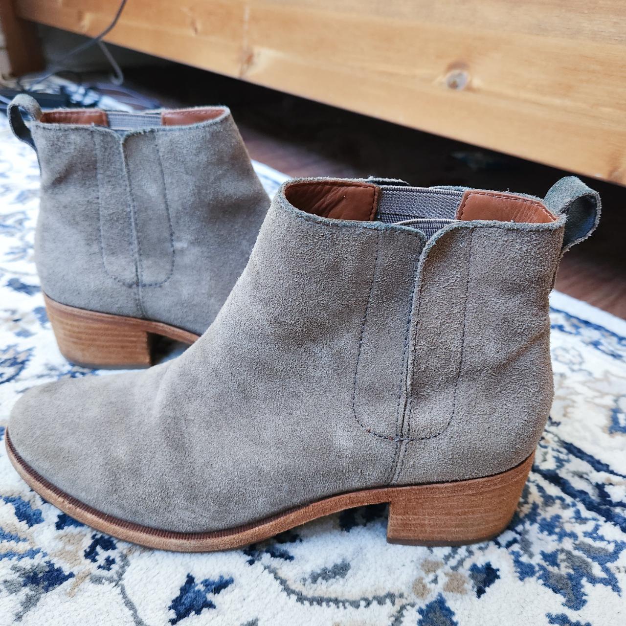 KORKEASE Mindo Gray Suede Ankle Boots Size 7.5 In... Depop