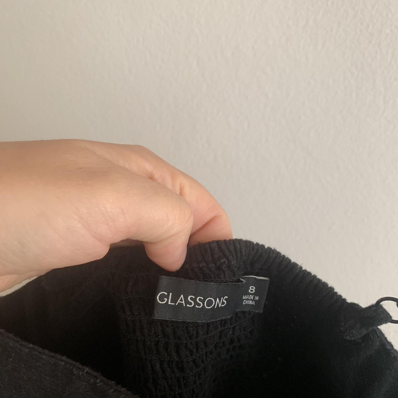 GLASSONS black linenlike jumpsuit Size 8 would... Depop