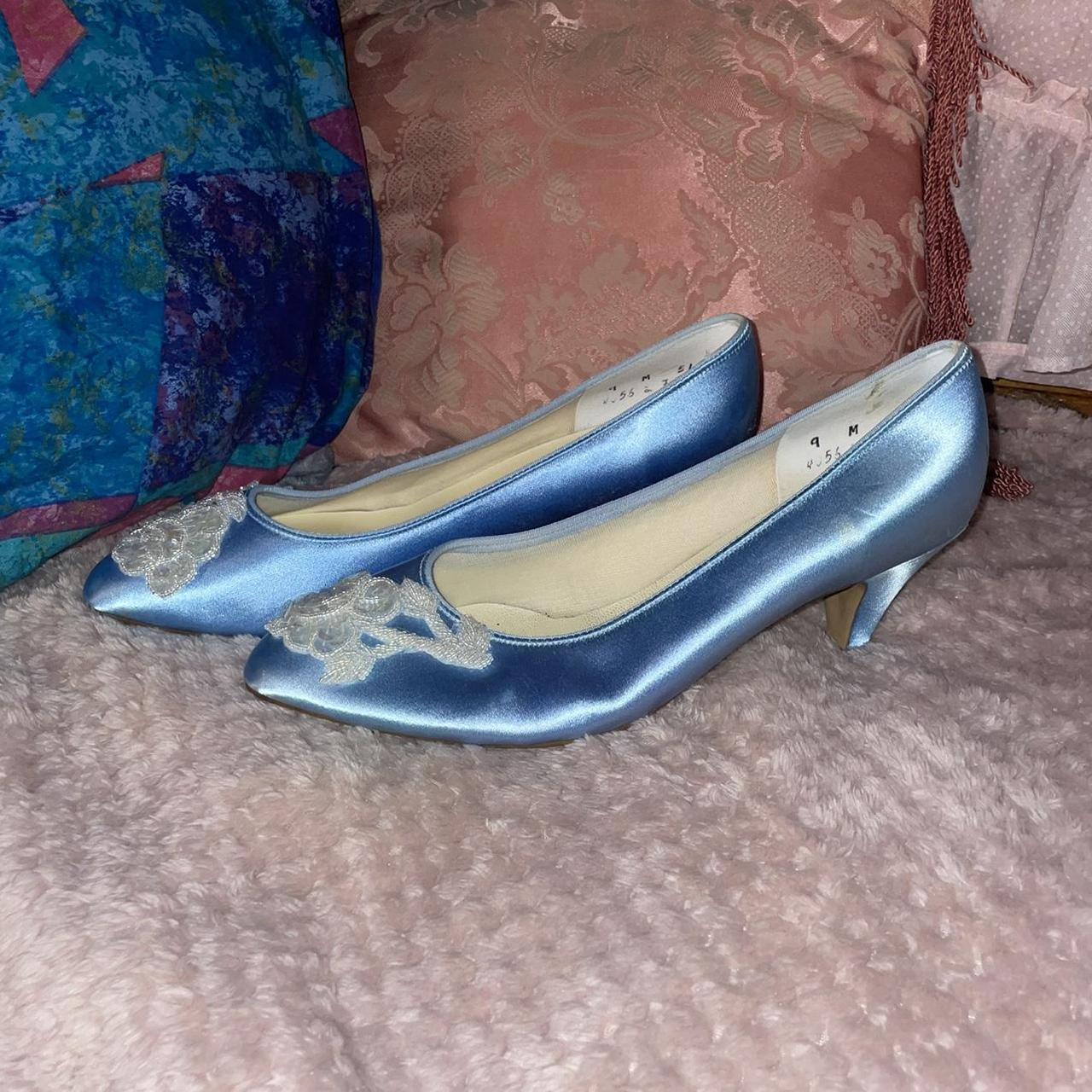 vintage blue heels