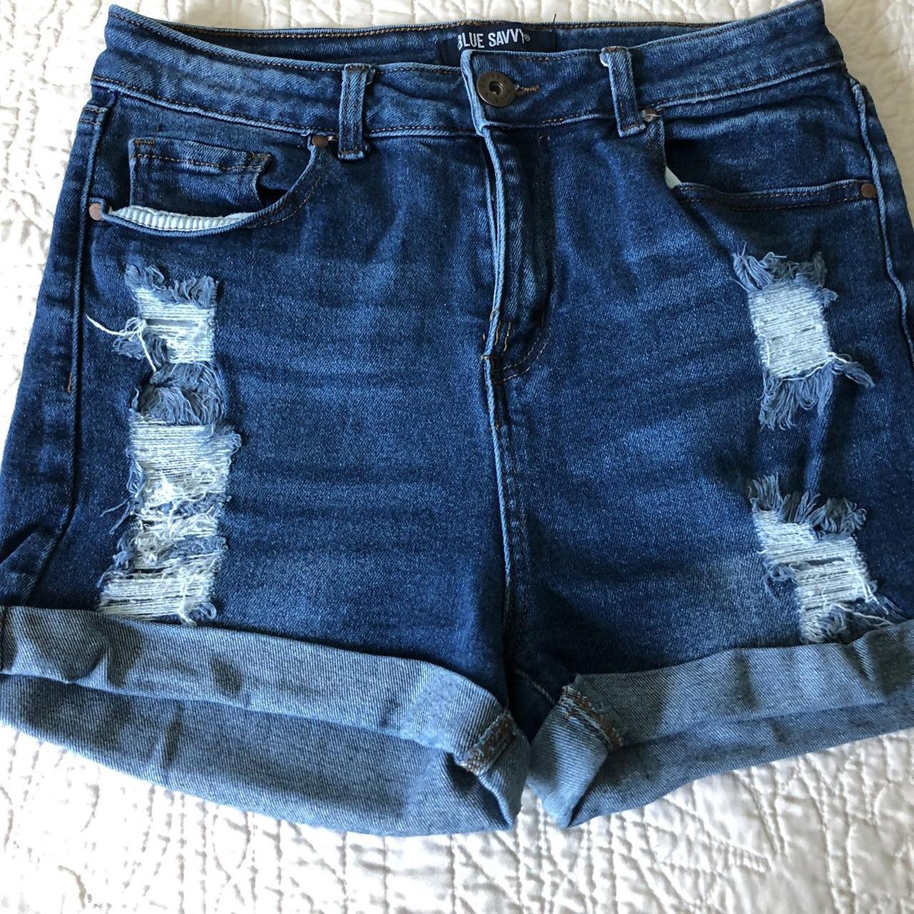 Blue savvy jeans shorts online