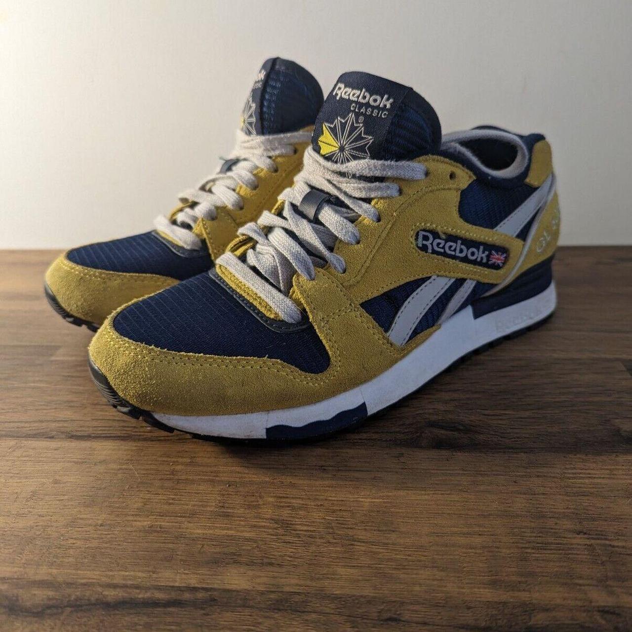 Reebok GL6000 size UK 4.5 EUR 36.5 US 5.5 Yellow And. Depop