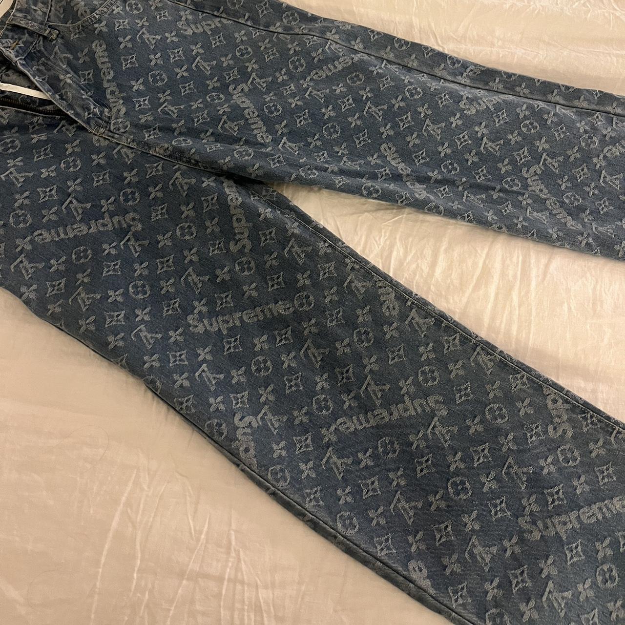 Supreme x Louis Vuitton Jacquard Denim Depop