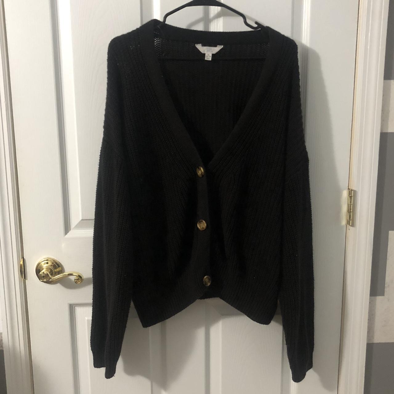 Women's Black Cardigan | Depop