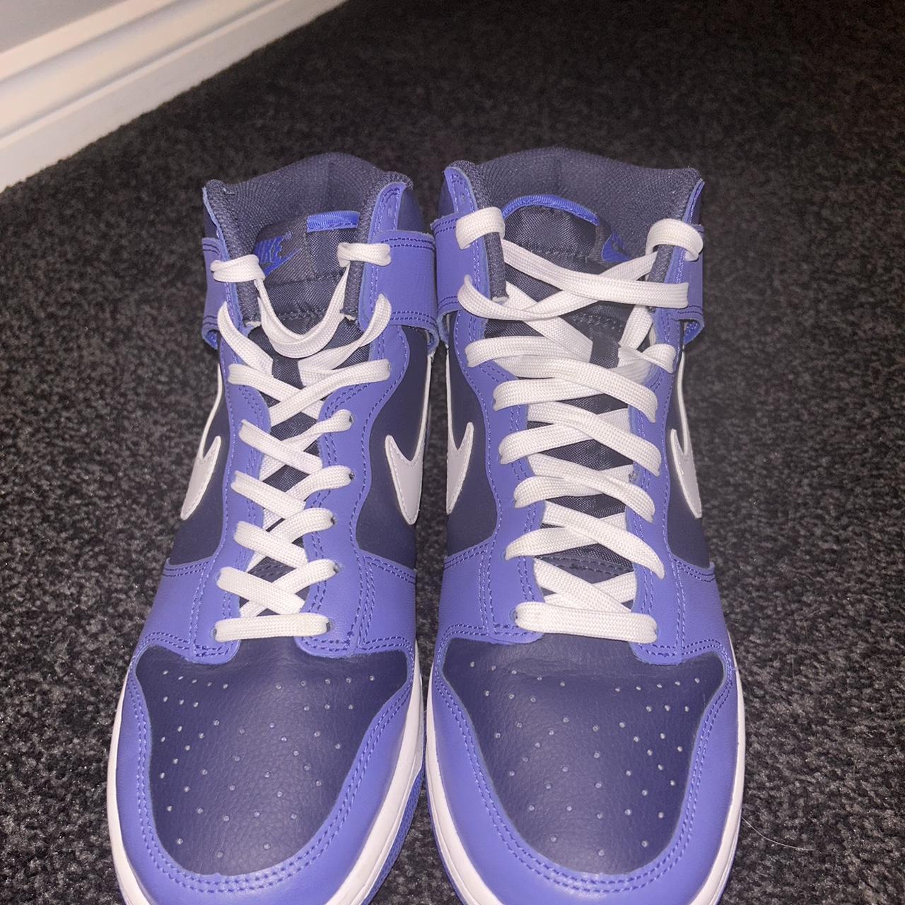 Nike high dunks obsidian Only worn once size 8 but... - Depop