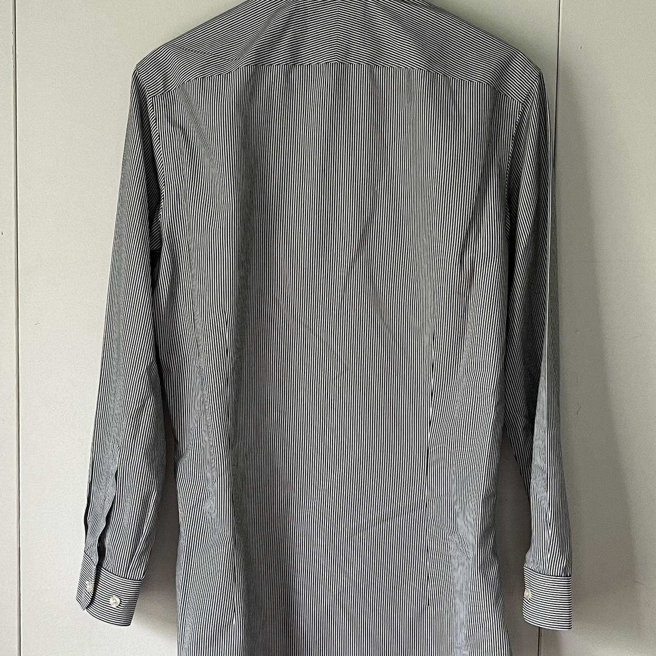Charles Tyrwhitt Men's White and Grey Shirt (3)