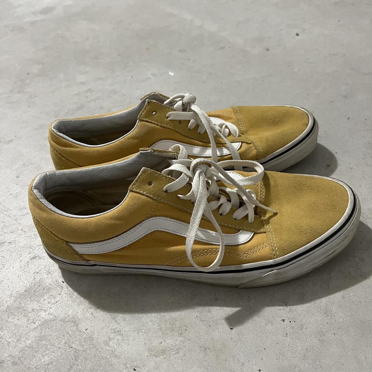 Mens yellow vans on sale shoes