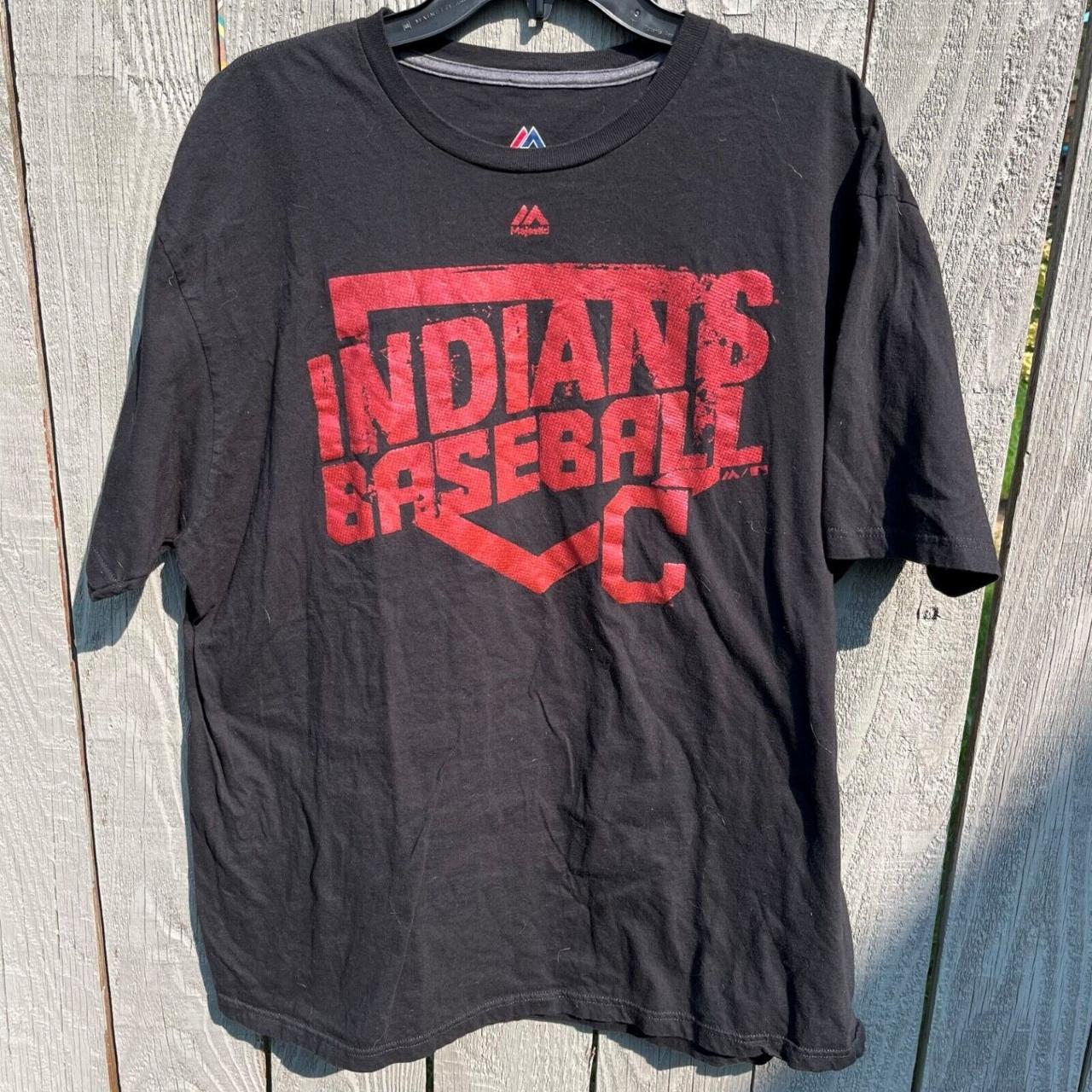 Cleveland Indians Men's Graphic Majestic Cotton T-shirt