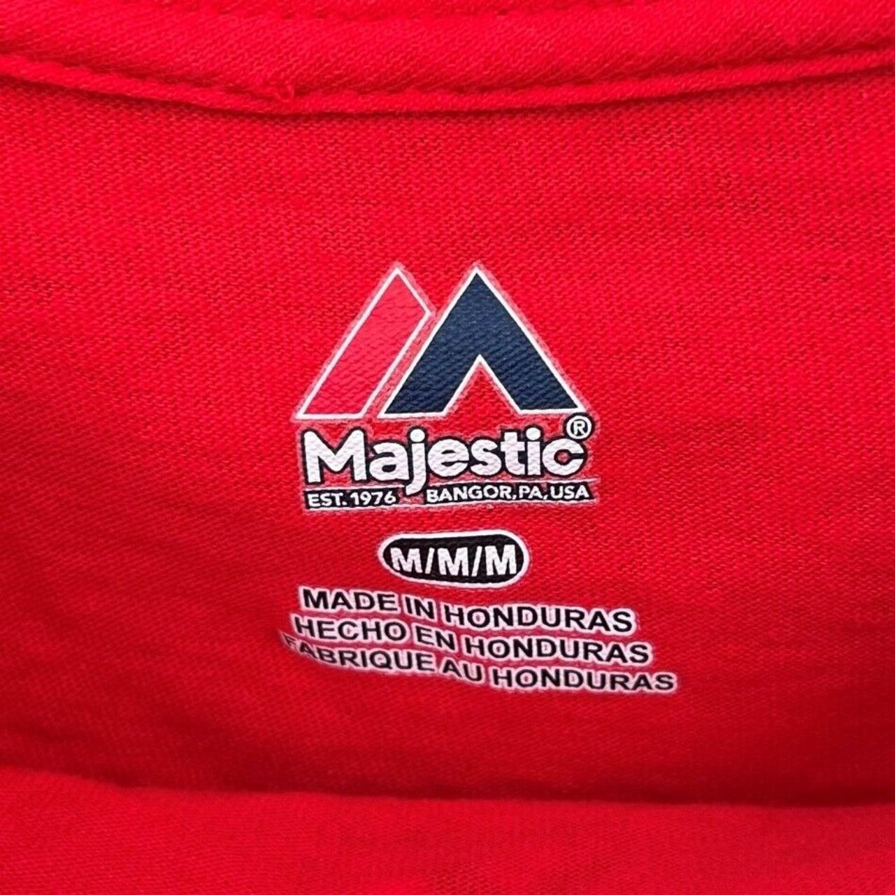 Majestic Athletic Men's Shirt - Red - S