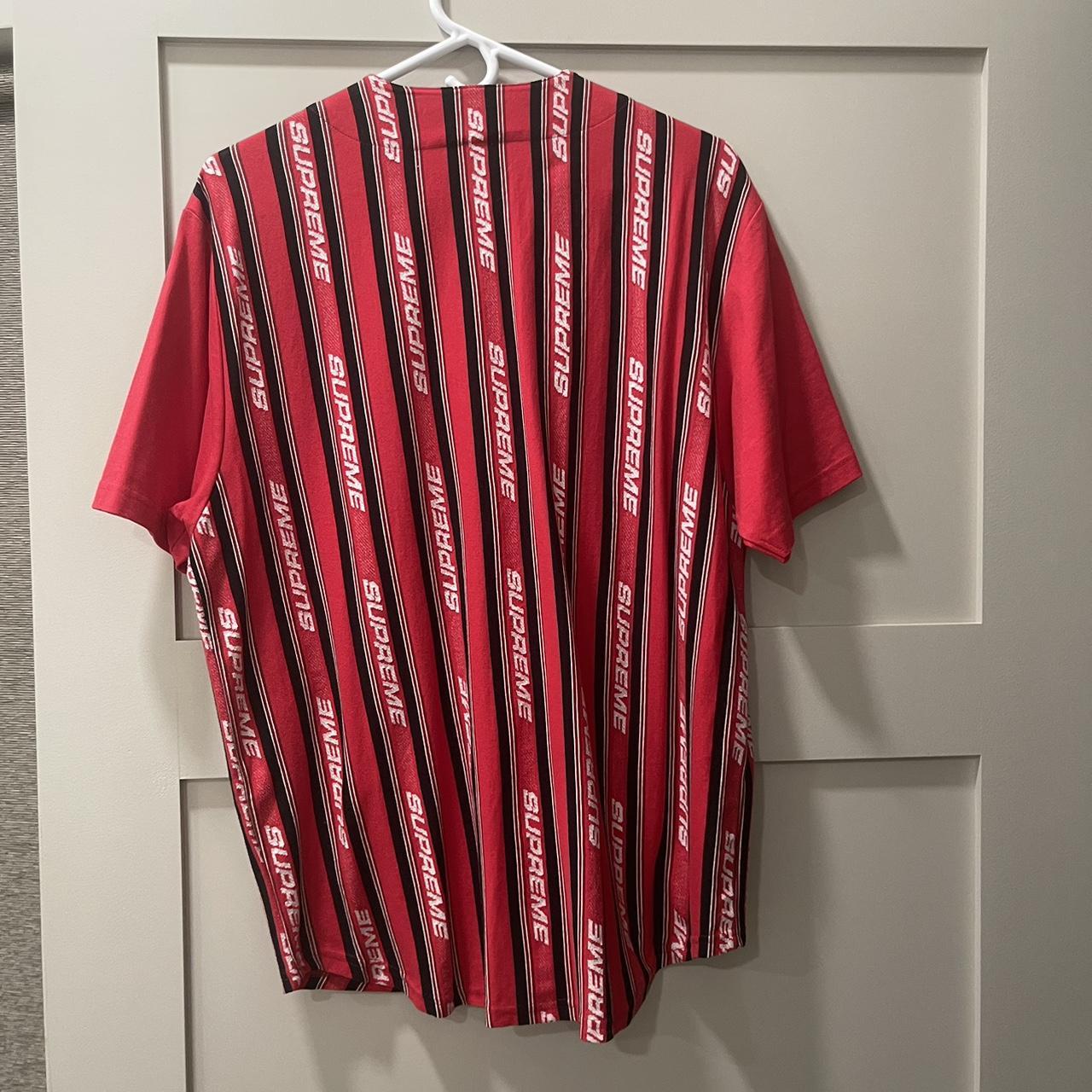 Supreme thick button-up baseball jersey. Perfect for - Depop