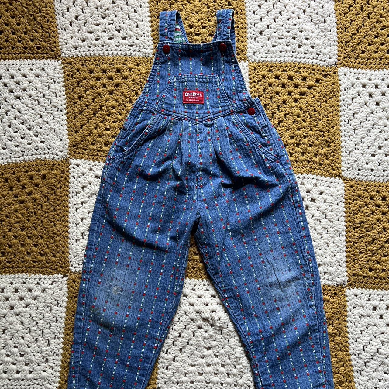 Oshkosh B'gosh vintage blue corduroy overalls store size 6