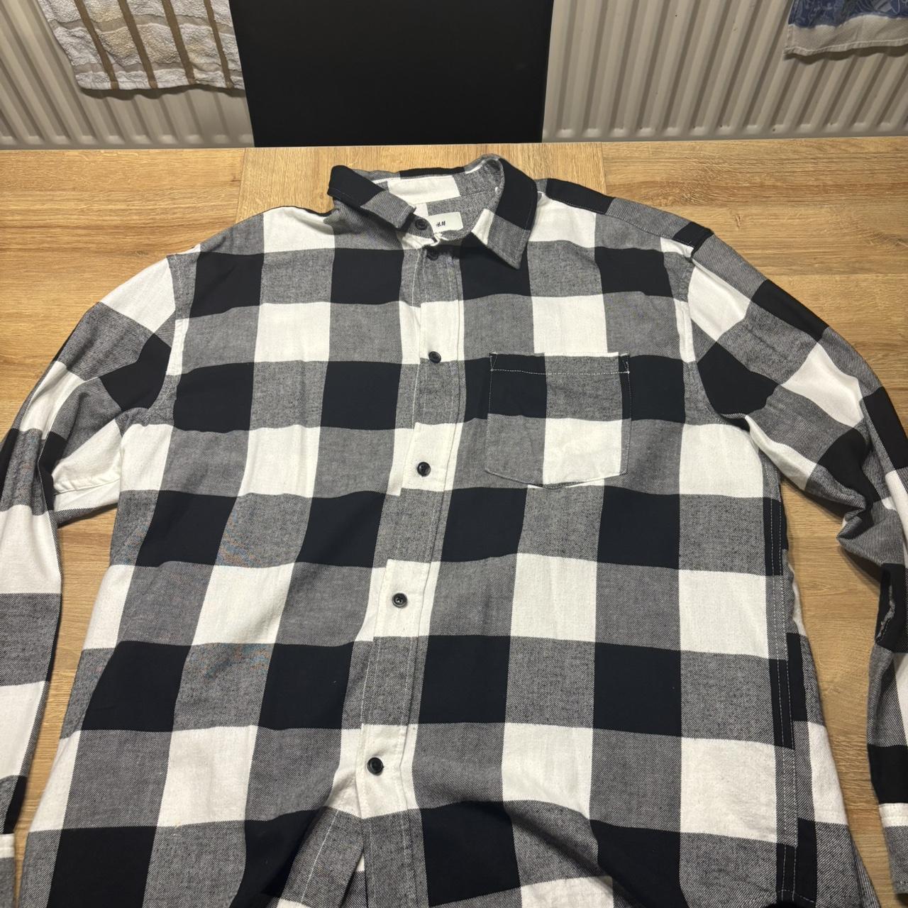 XXXTENTACION H&M deals black and white Flannel