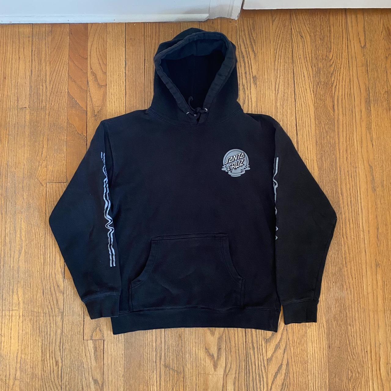 Santa Cruz Men's Black Hoodie | Depop