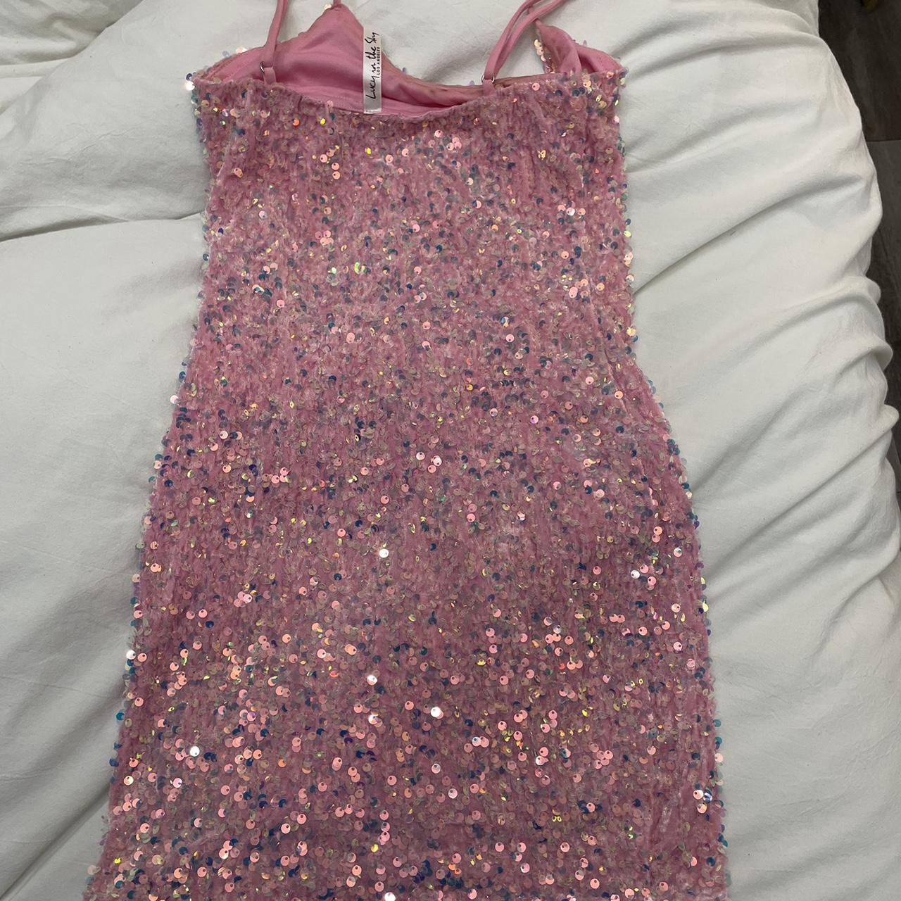 lucy in the sky sparkly dress super cute just... - Depop