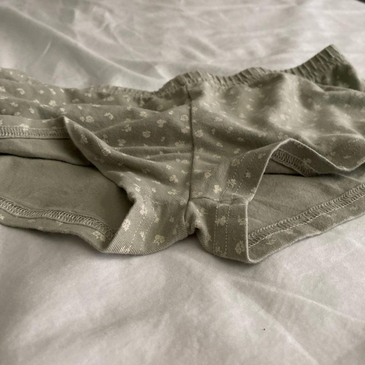 green and white brandy boy shorts! these are sooo... Depop