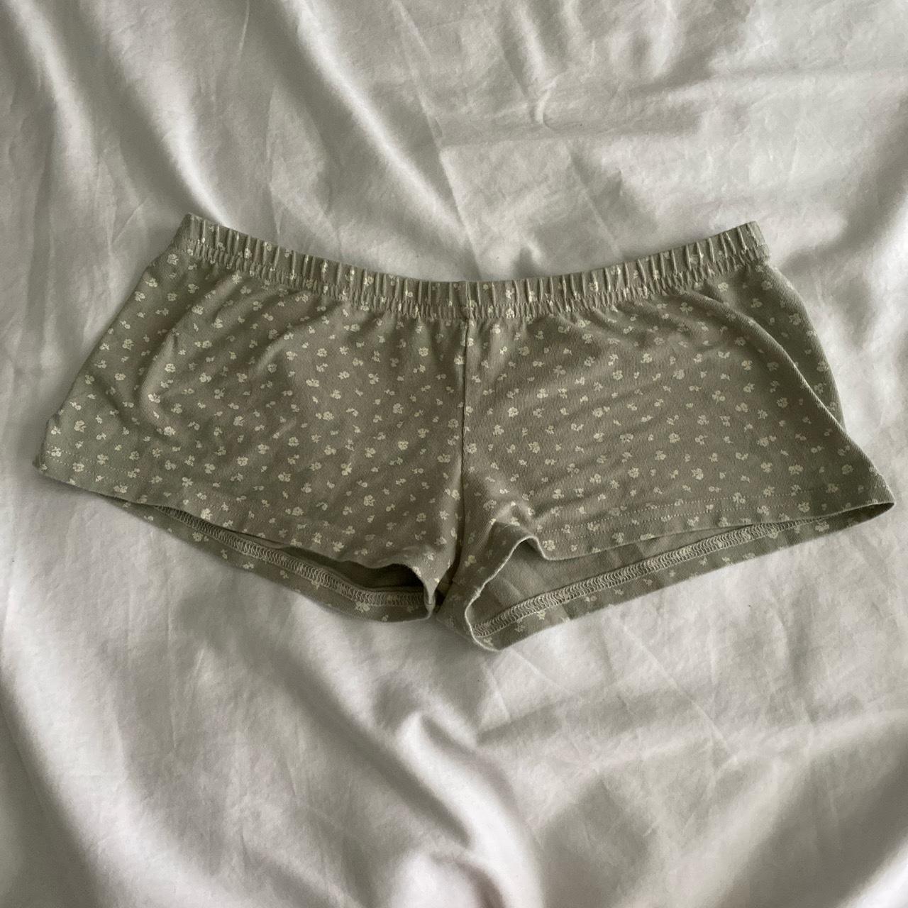 green and white brandy boy shorts! these are sooo... - Depop