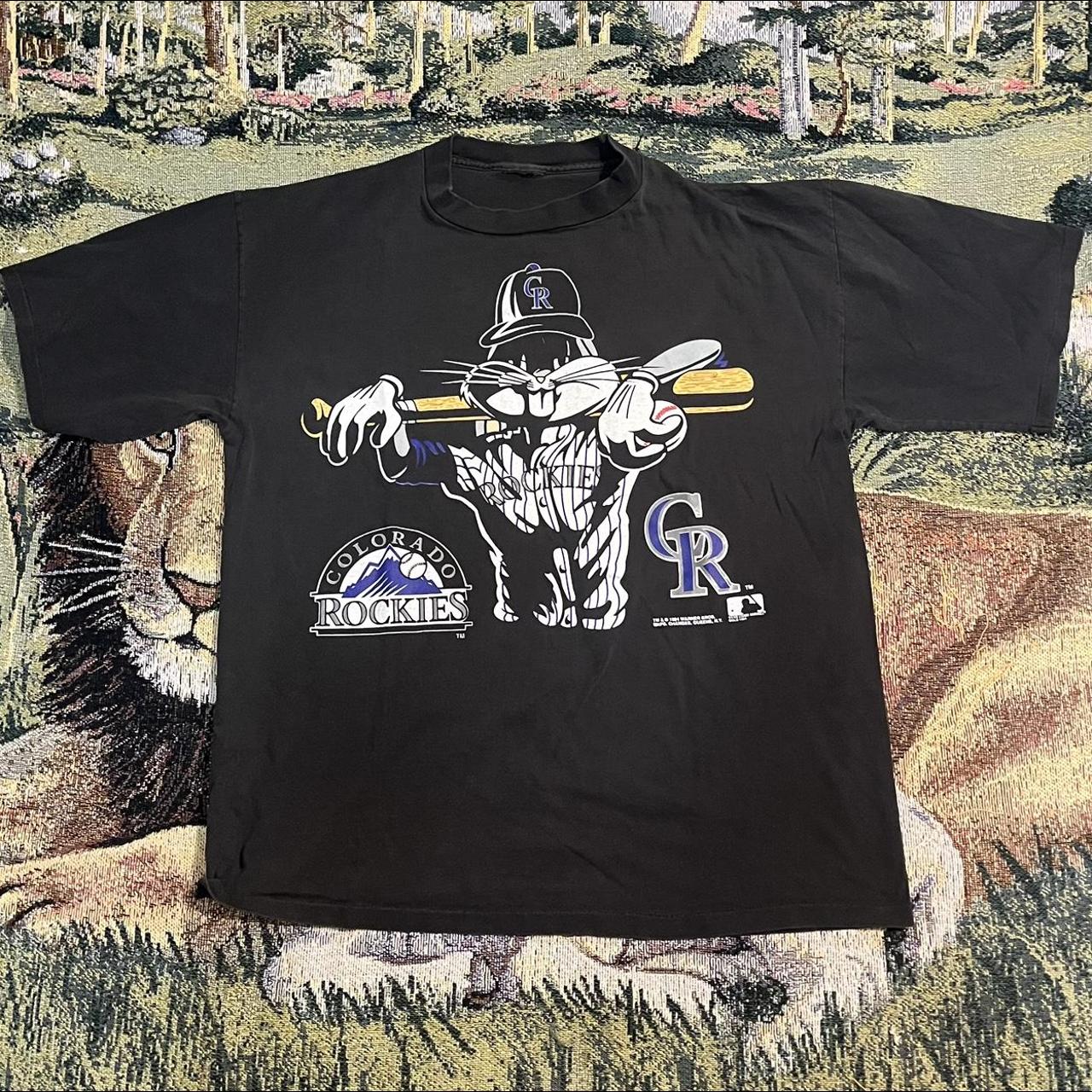 Vintage Colorado Rockies Baseball Jersey Troy - Depop