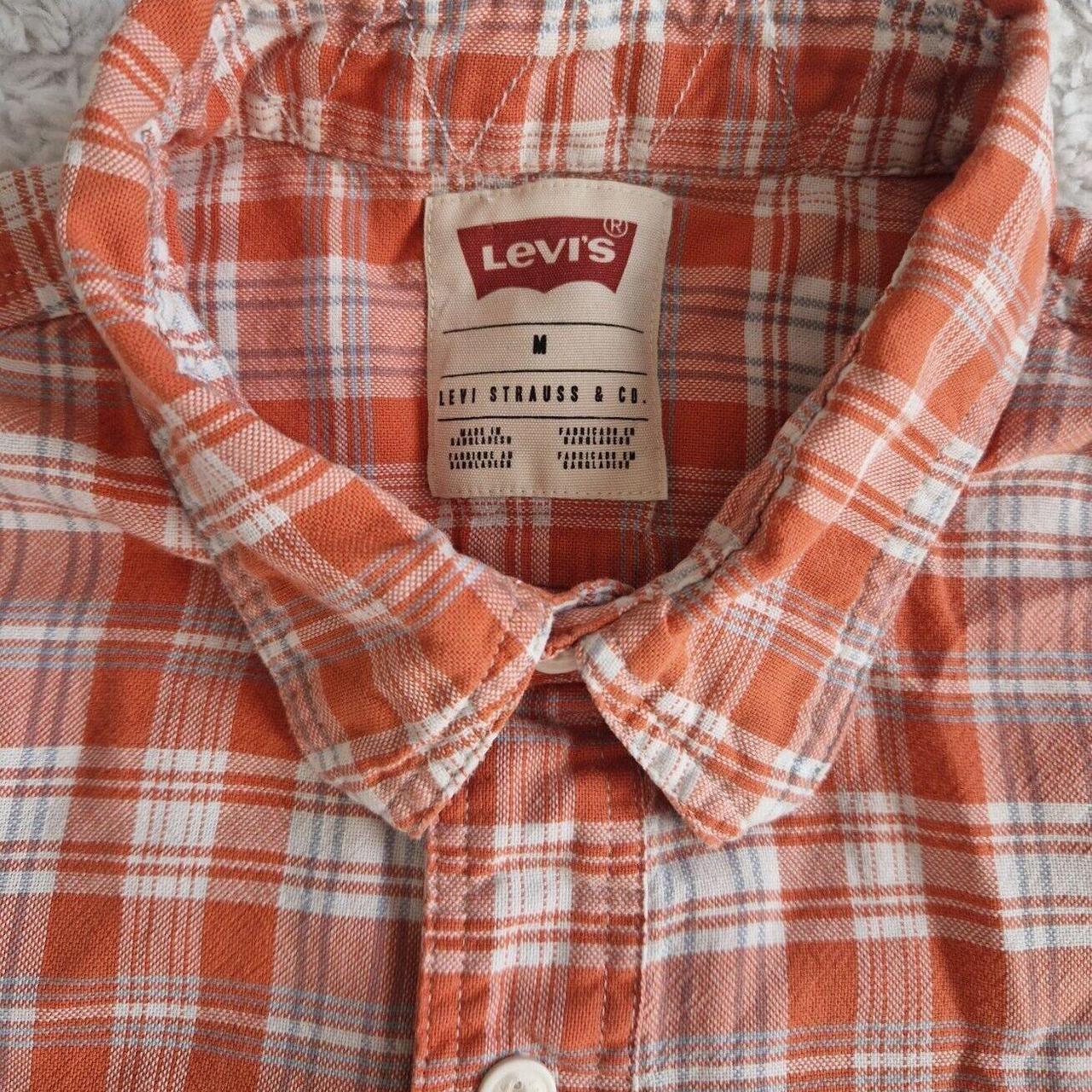 Levis red check outlet shirt