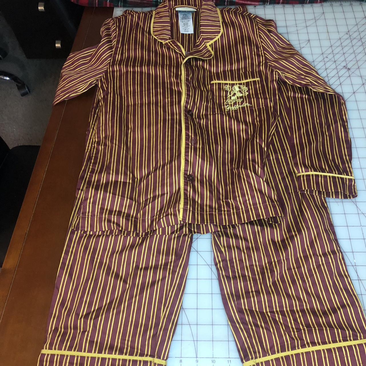 Harry Potter Women's Brown And Gold Pajamas | Depop