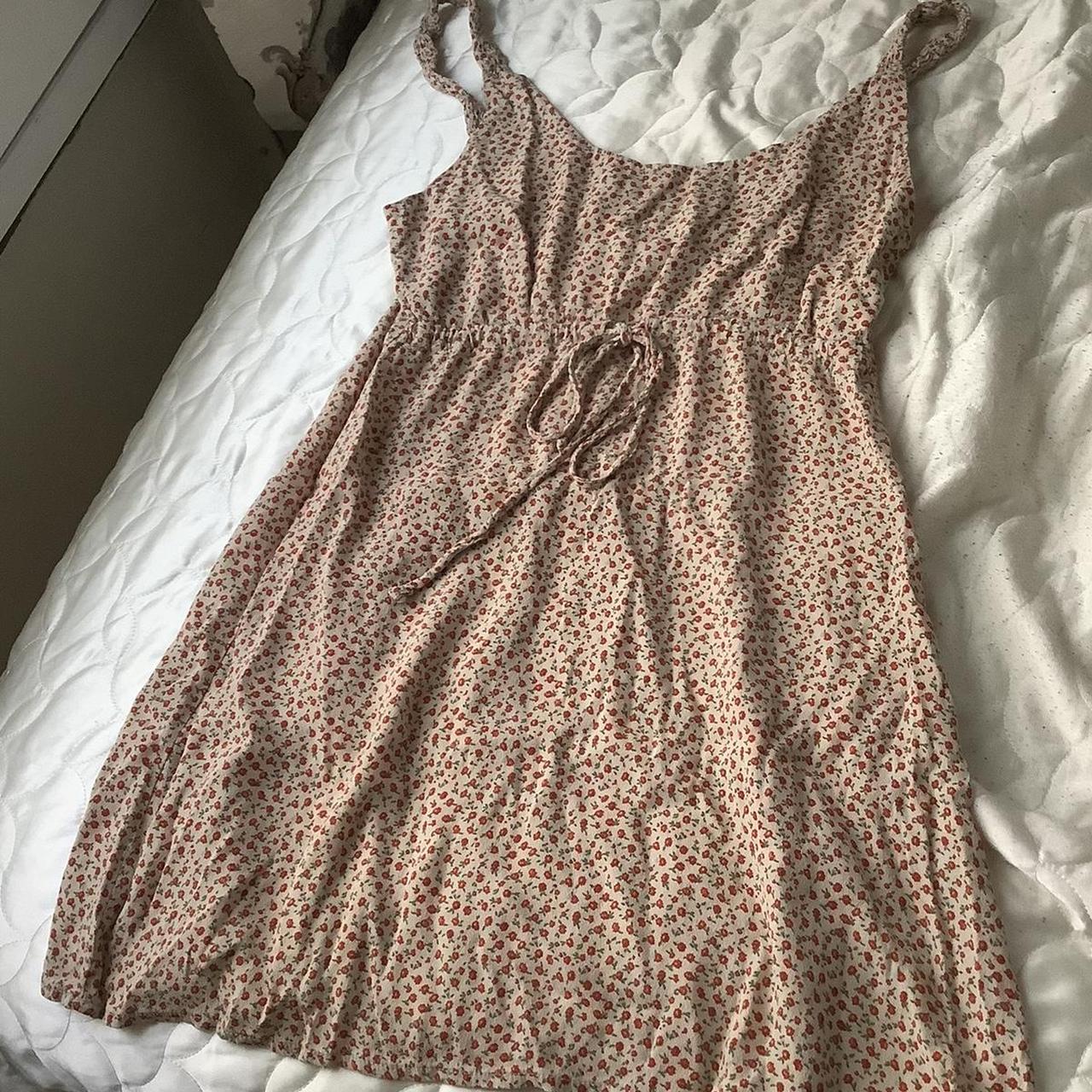 brandy melville mini babydoll tie dress like new... Depop