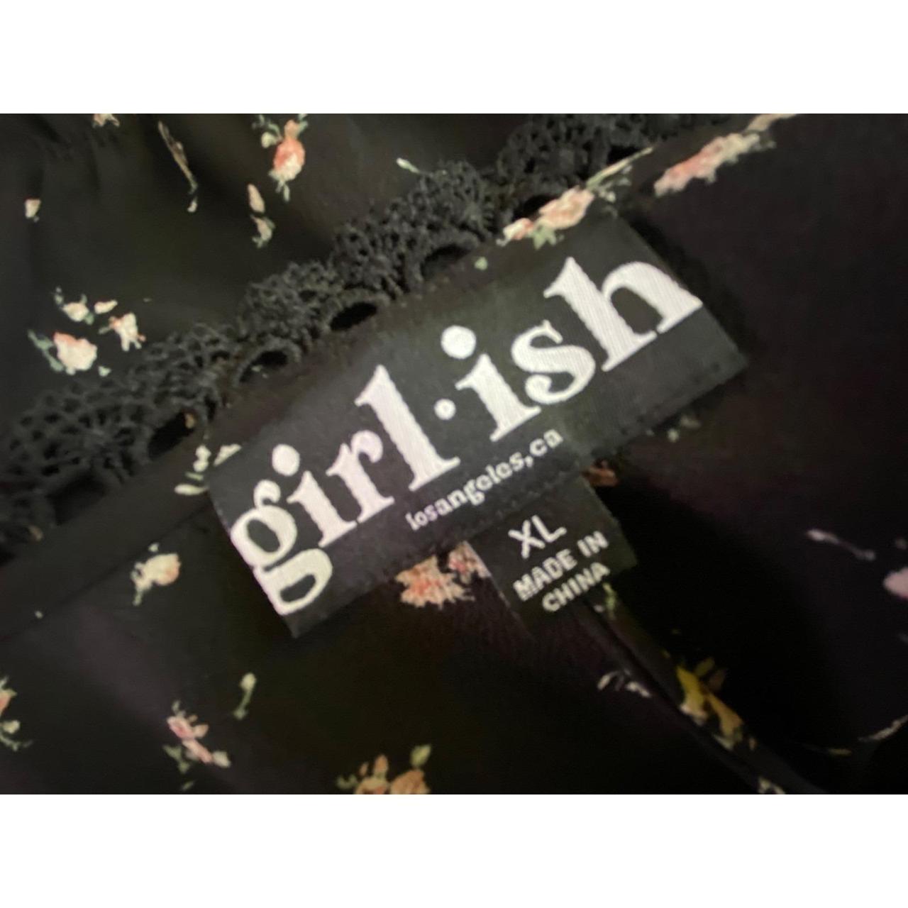 Preloved Women's Blouse - Black - XL – Black Flor… - image 4