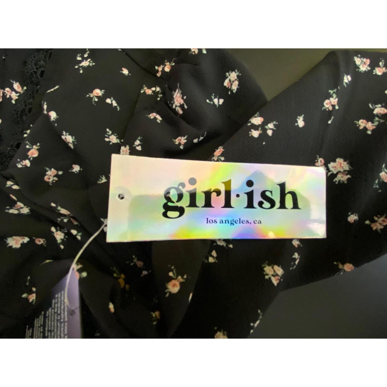 Preloved Women's Blouse - Black - XL – Black Flor… - image 6