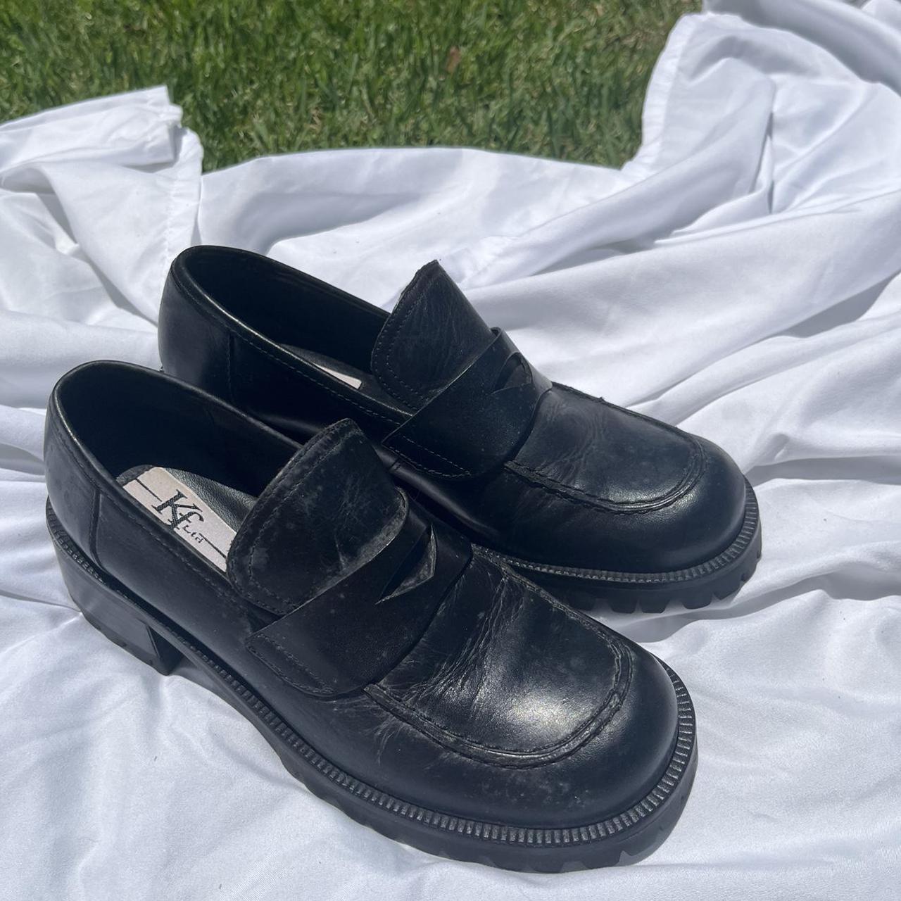 Leather KF Ltd loafers Size 6/6.5 Women’s - Depop