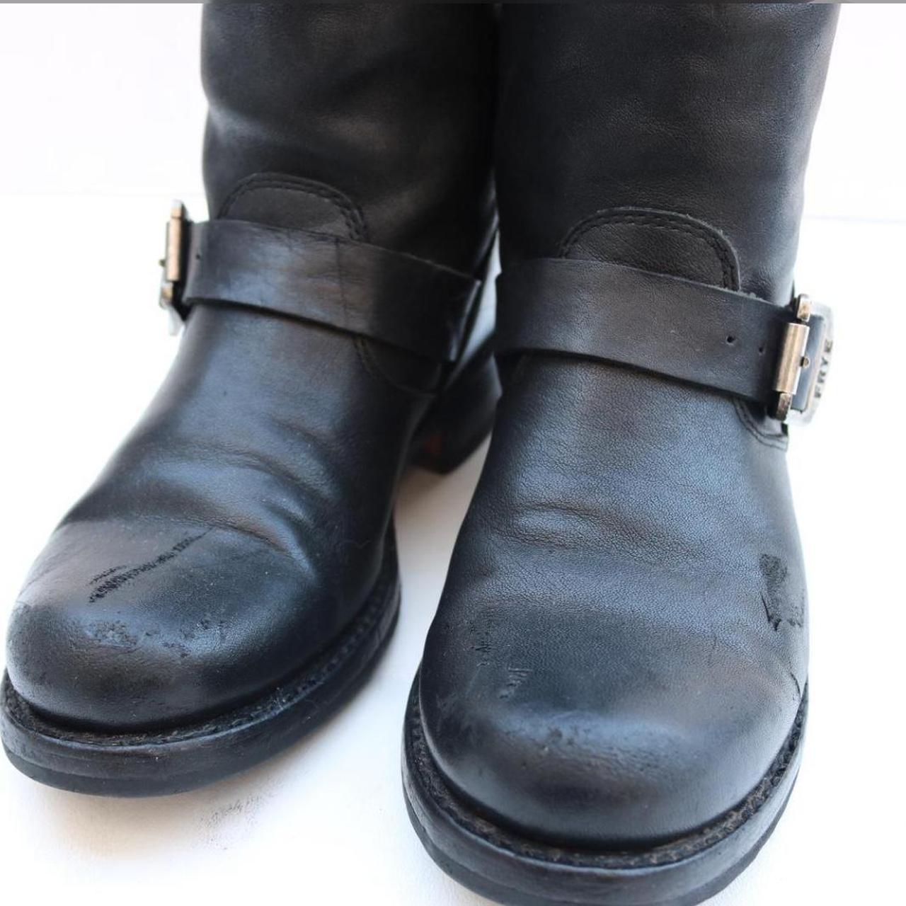 frye moto boots 6.5 I bought these pair on depop but... - Depop