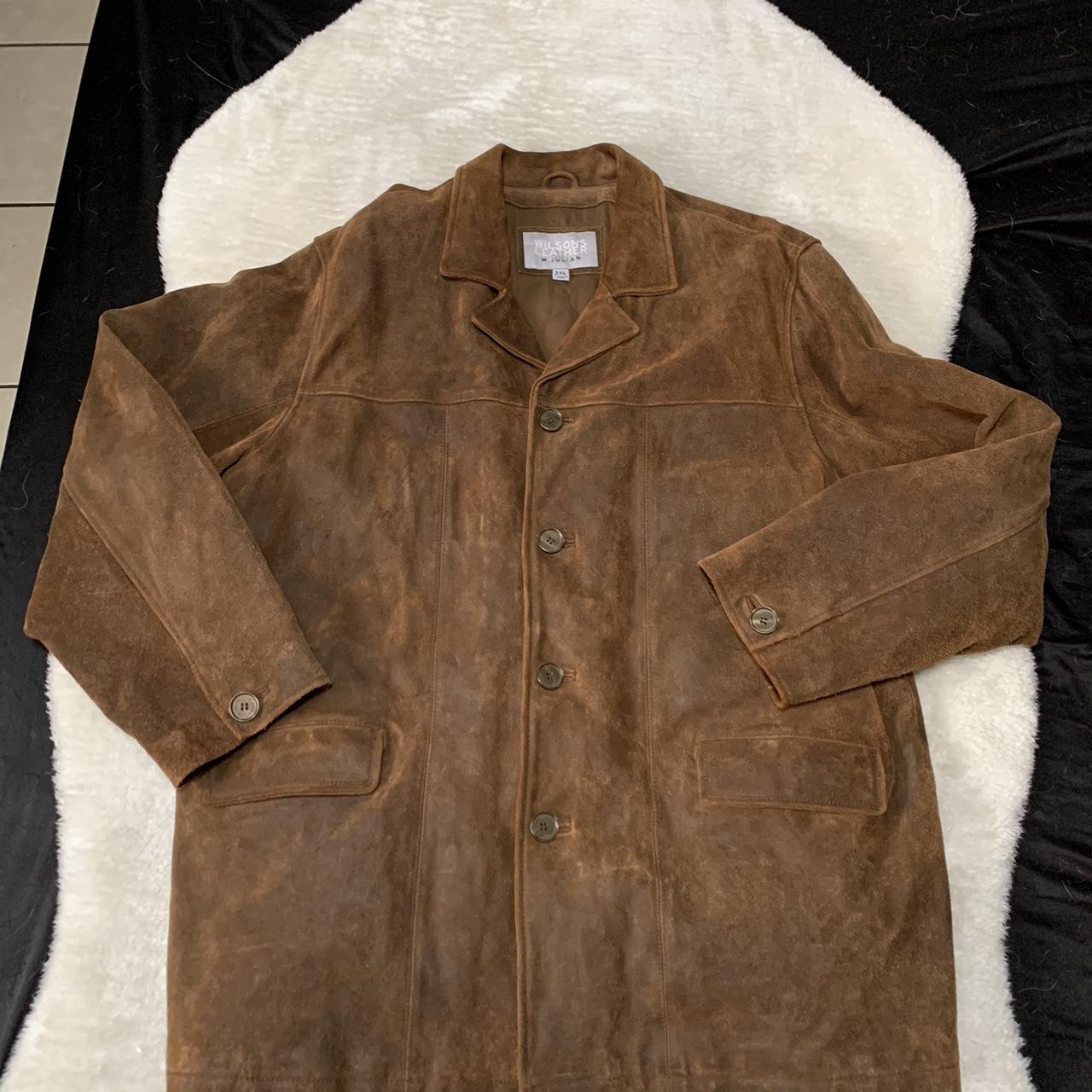 1990’s shops Wilson’s brown leather jacket