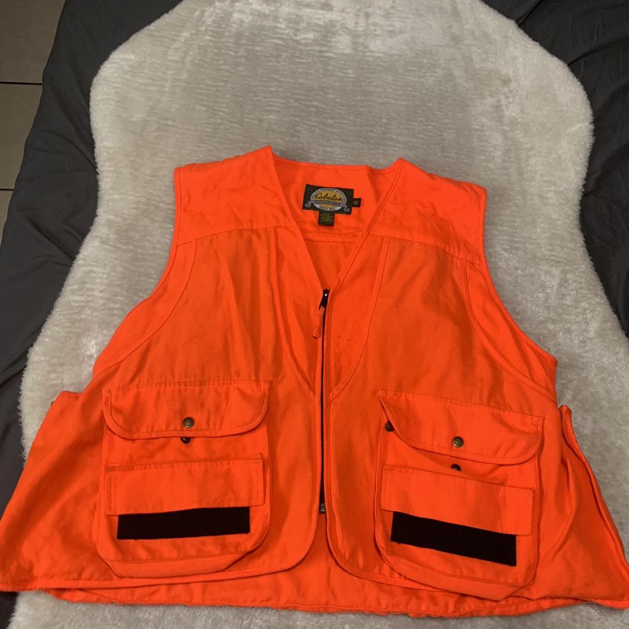 Cabelas orange hunting vest best sale