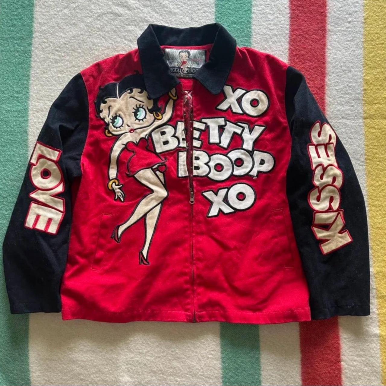 Betty boop-leather-jacket - Depop