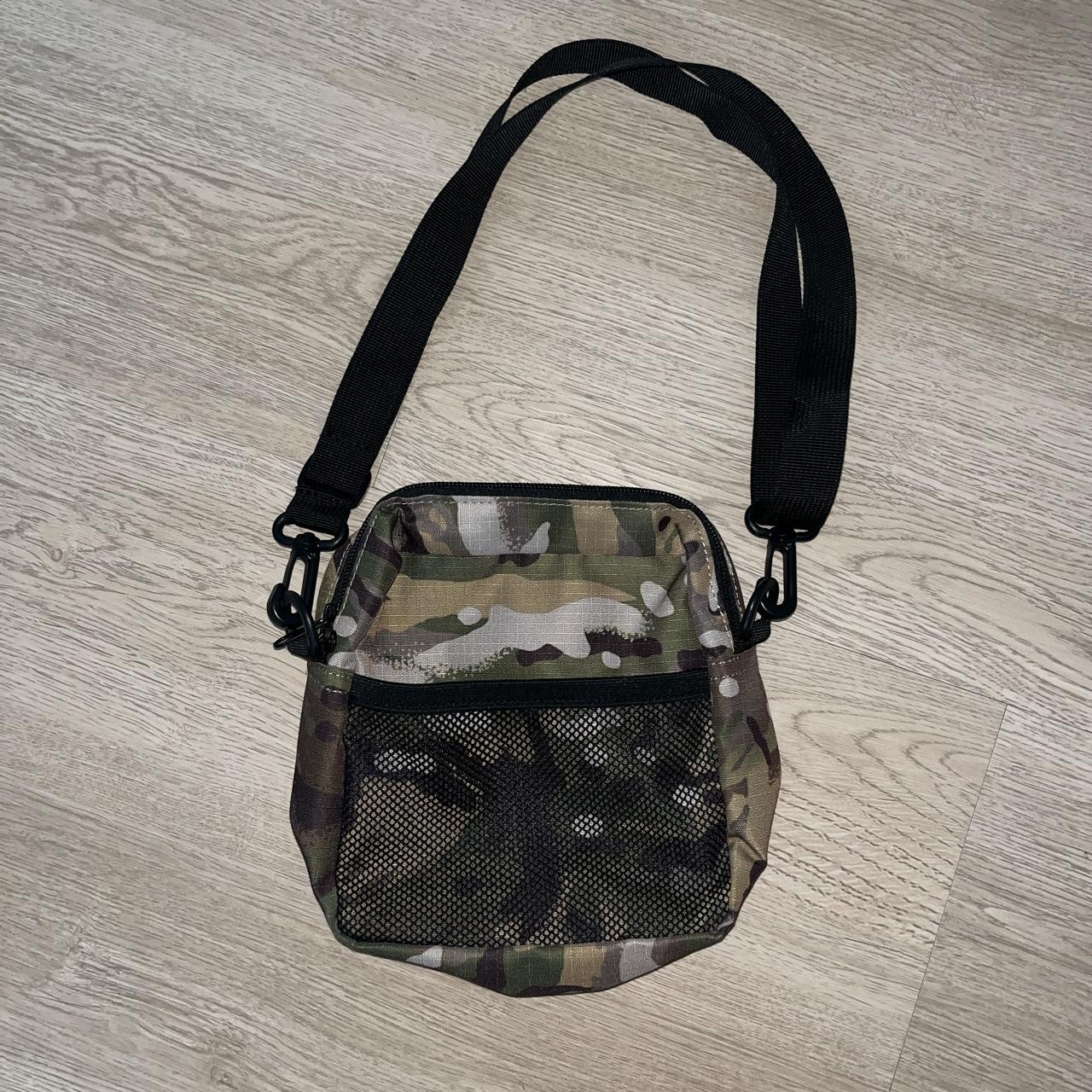 HUF Tompkins Shoulder Bag Camo Adjustable length... - Depop