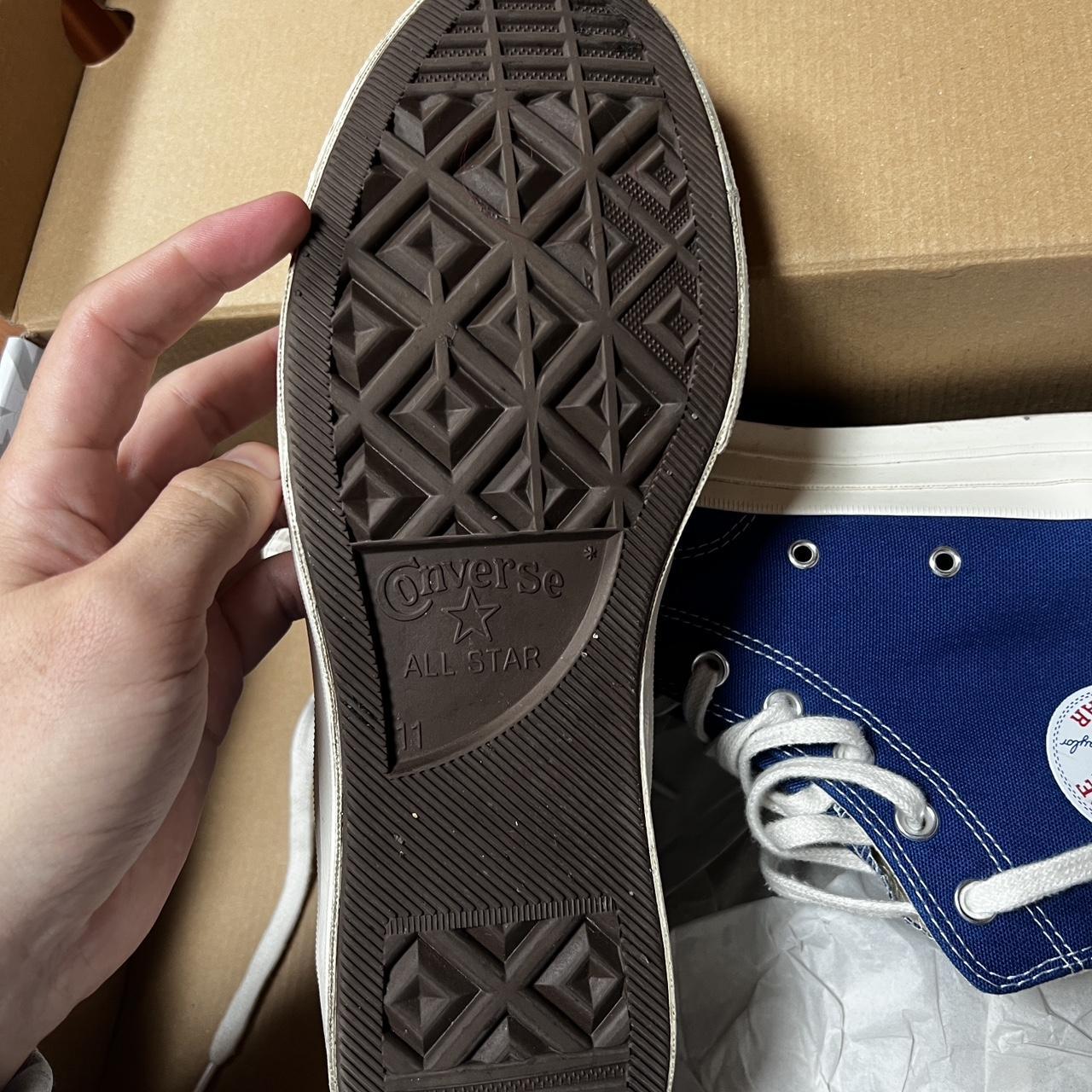 Converse x cdg blue - Depop