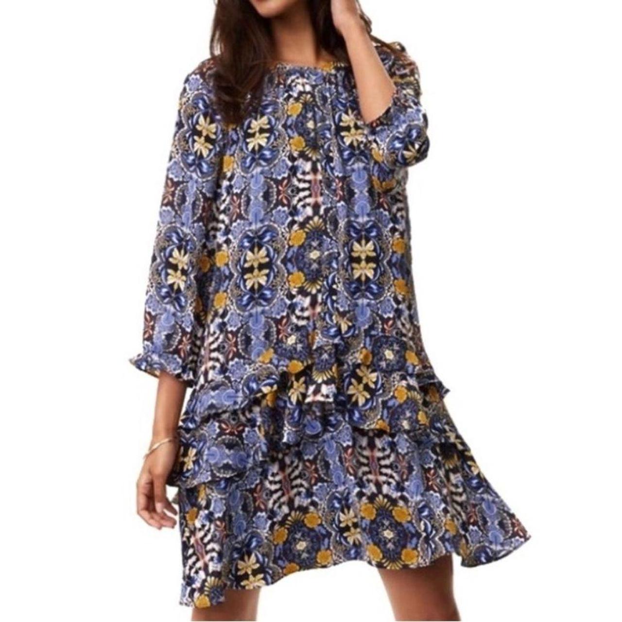 Loft floral 2024 swing dress