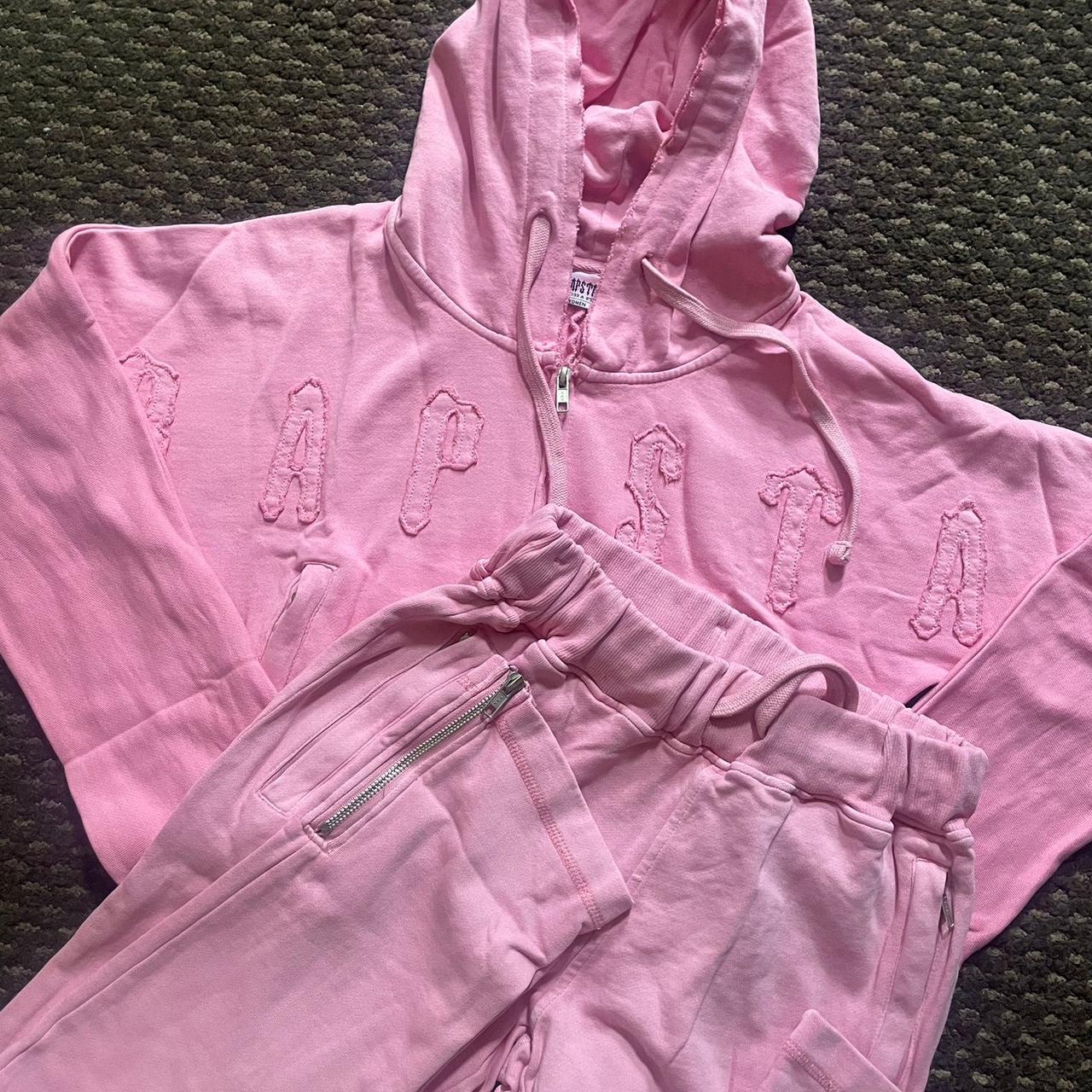 Pink trapstar tracksuit Depop