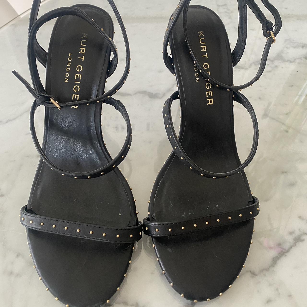 Kurt Geiger Caravela Strappy Sandals Black Silver... - Depop