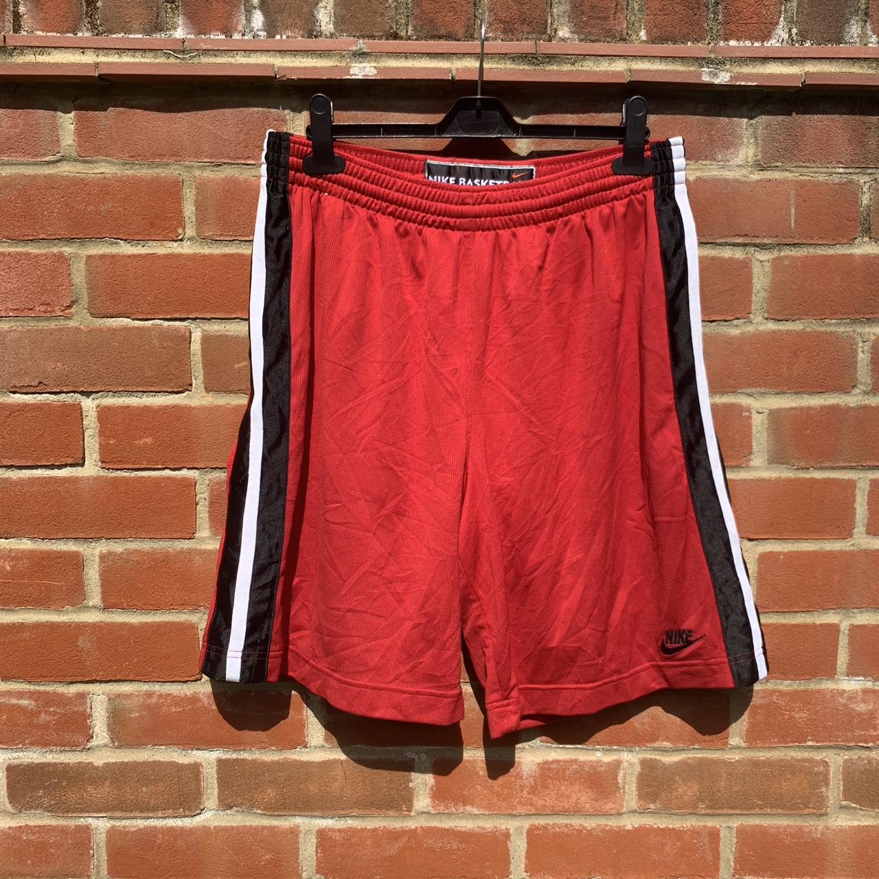 mens red nike basketball shorts