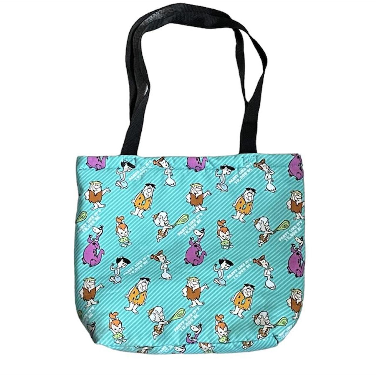 no paypal !! Flintstone Tote bag with zipper and... - Depop