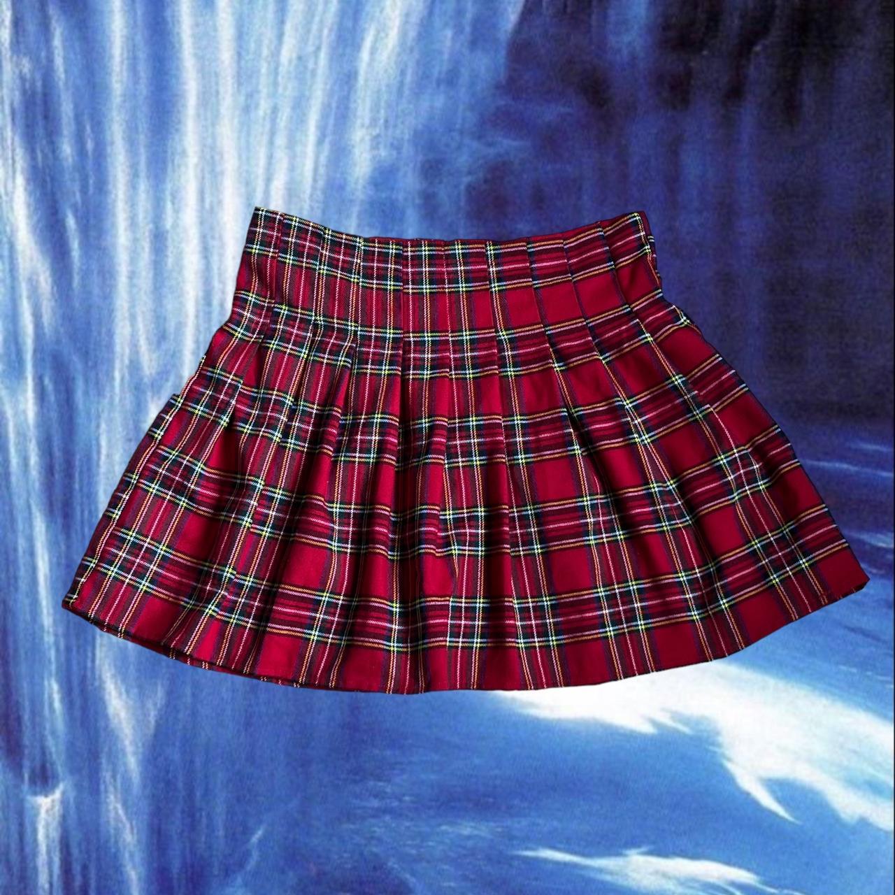 Y2K schoolgirl plaid mini skirt forever21