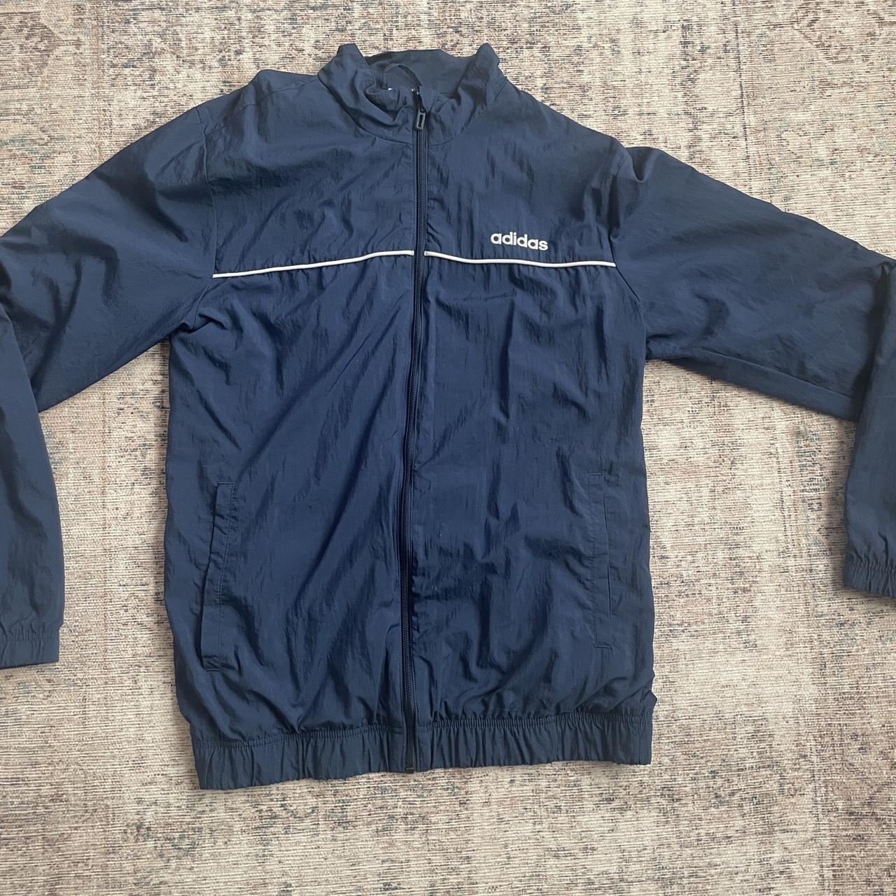 Adidas Men's Navy Jacket | Depop