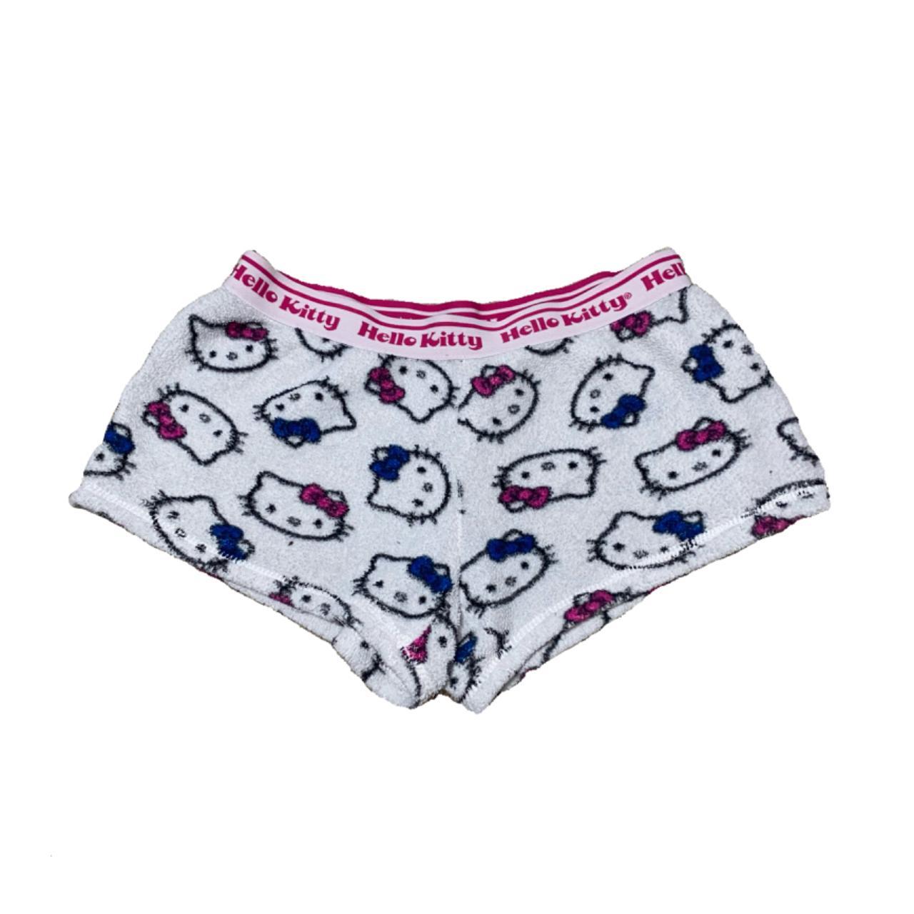 Hello Kitty Women's White and Pink Shorts | Depop