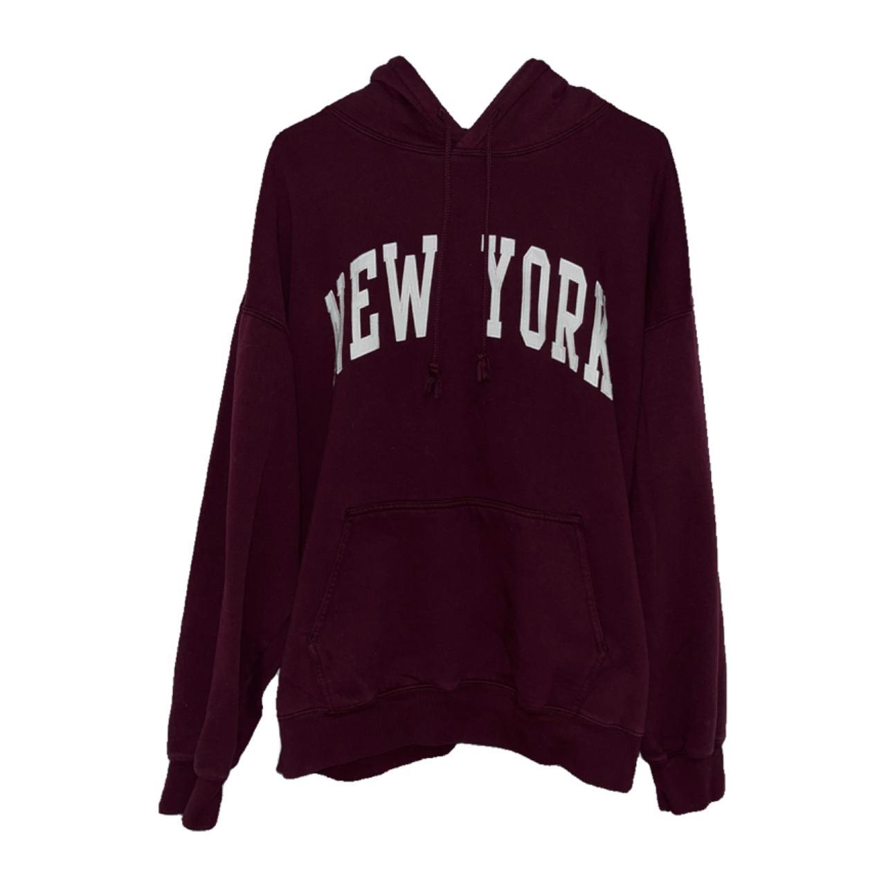 Brandy Melville, Tops, Brandy Melville Black And Red New York Christy  Hoodie