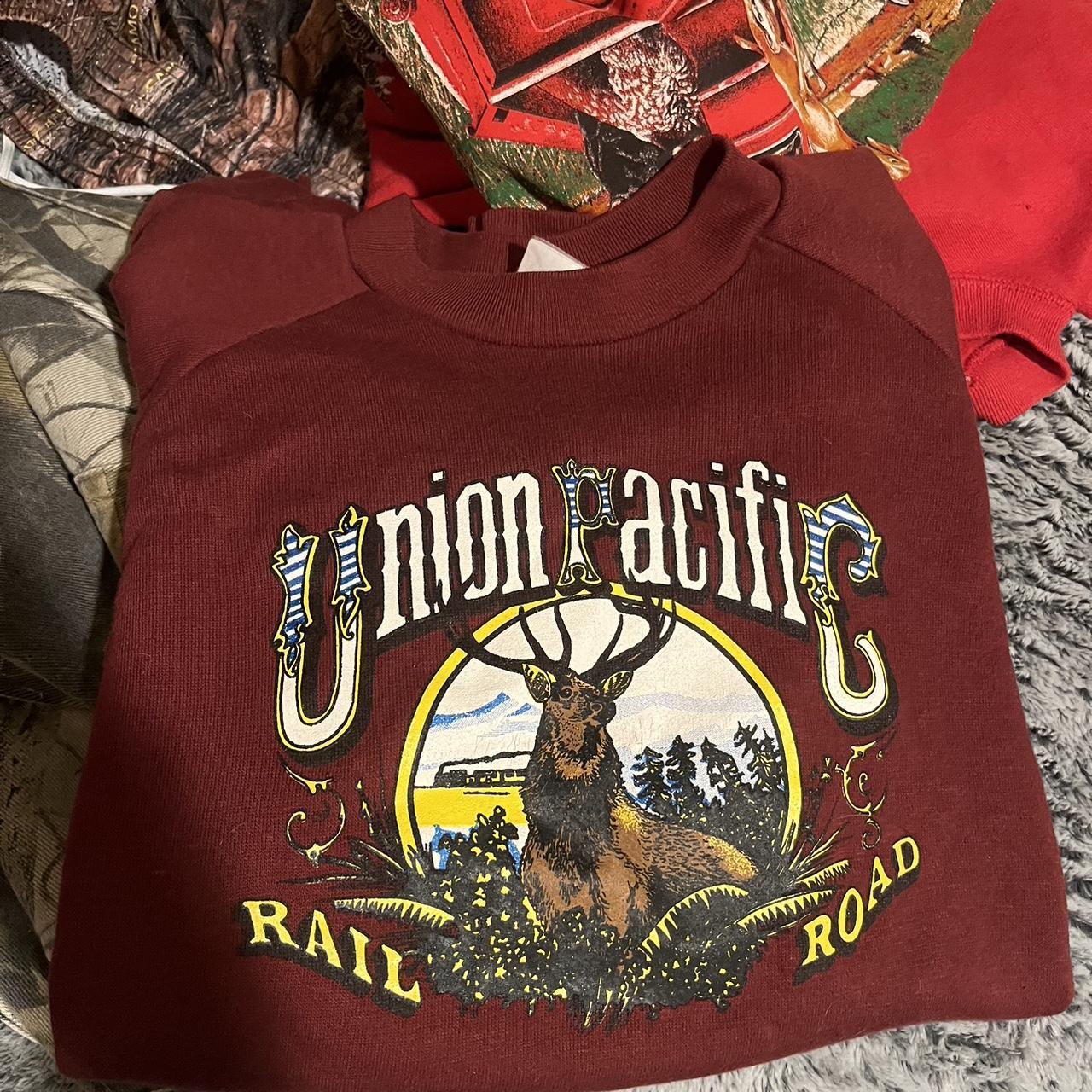 Vintage Union outlets Pacific Railroad Sweater