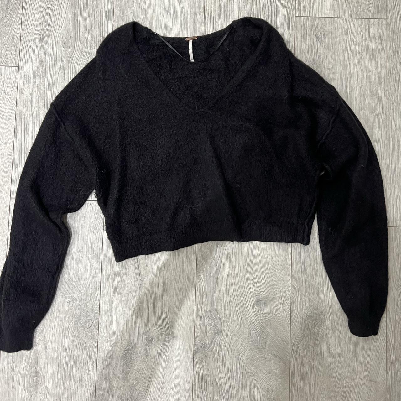 Free people black jumper best sale