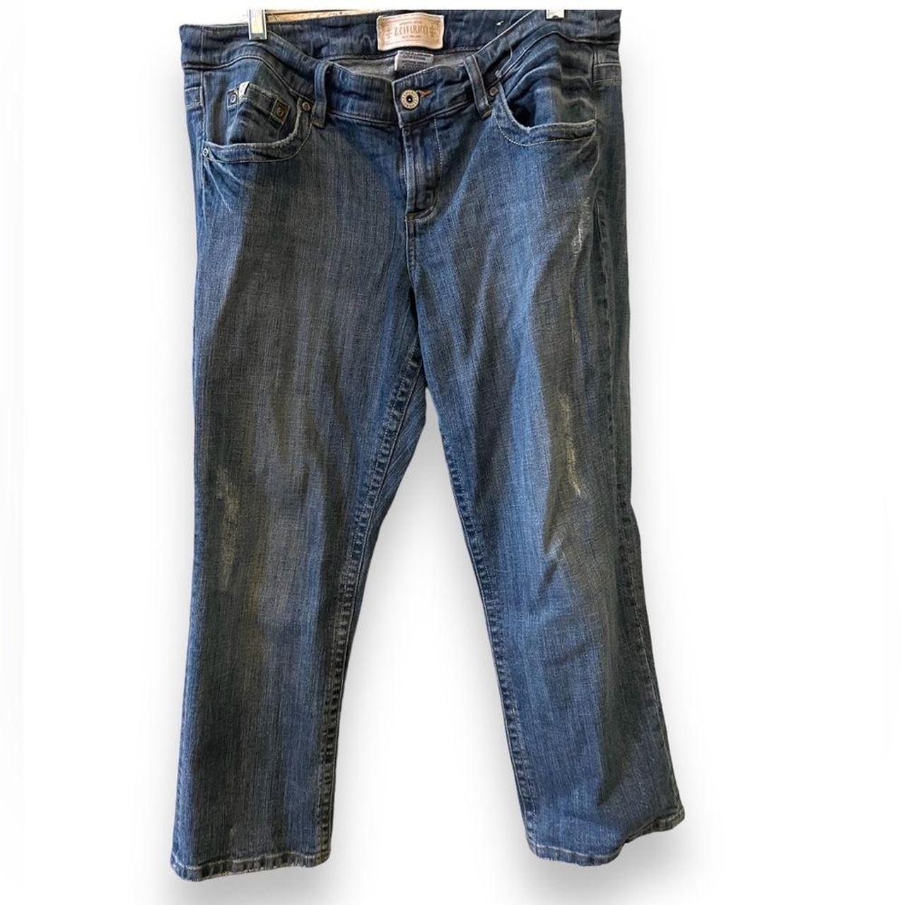 Item: Jeans Size 14 Capri Cut Off Denim Womens Blue - Depop