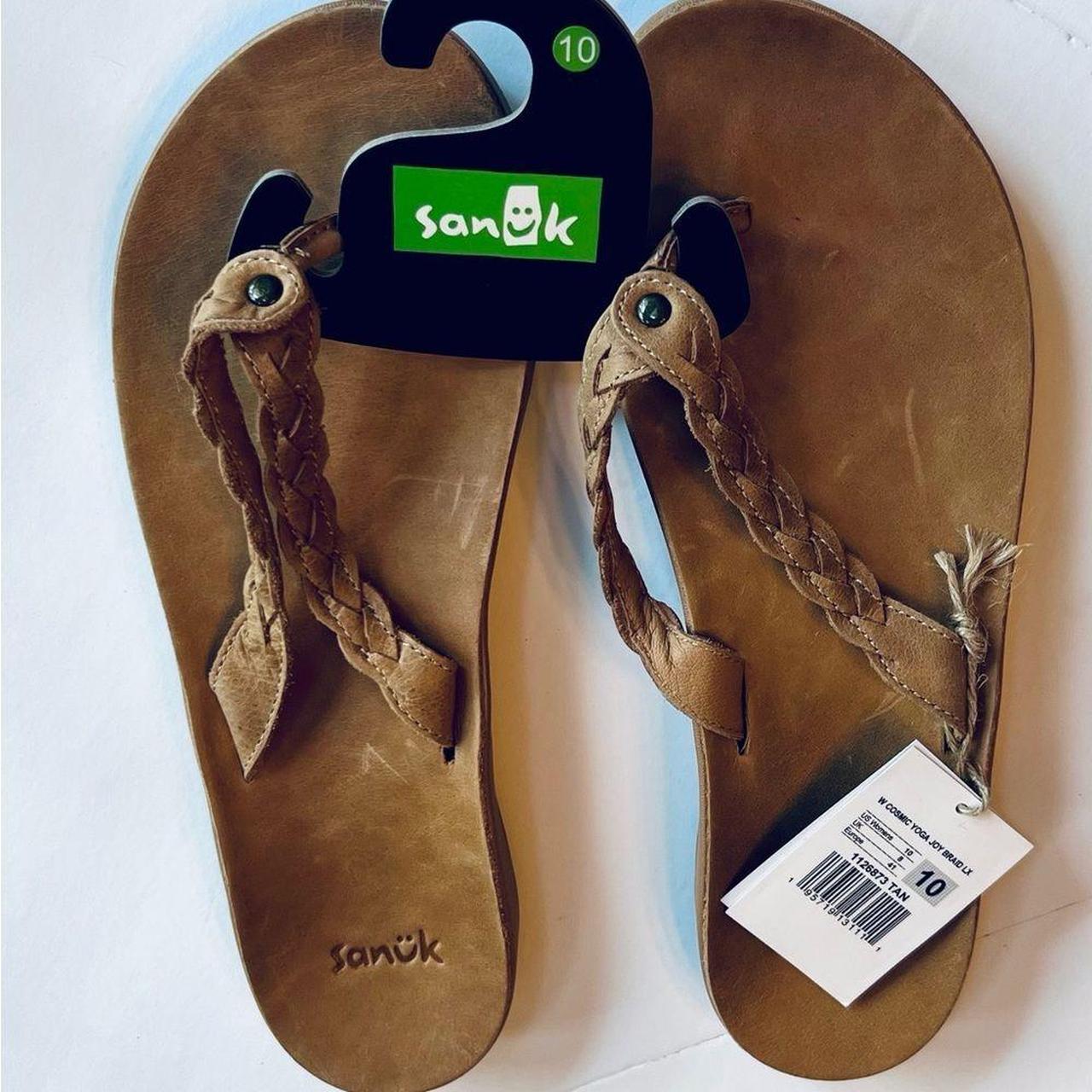 Sanuk Cosmic Yoga Joy Sandals Leather uppers and - Depop