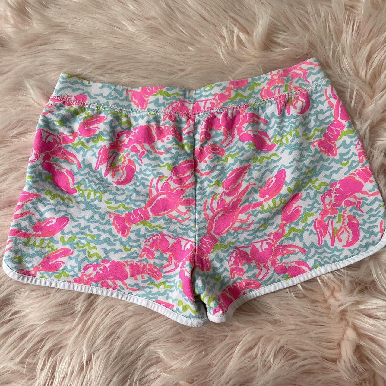 Lilly Pulitzer Pink And Green Shorts Depop 7405