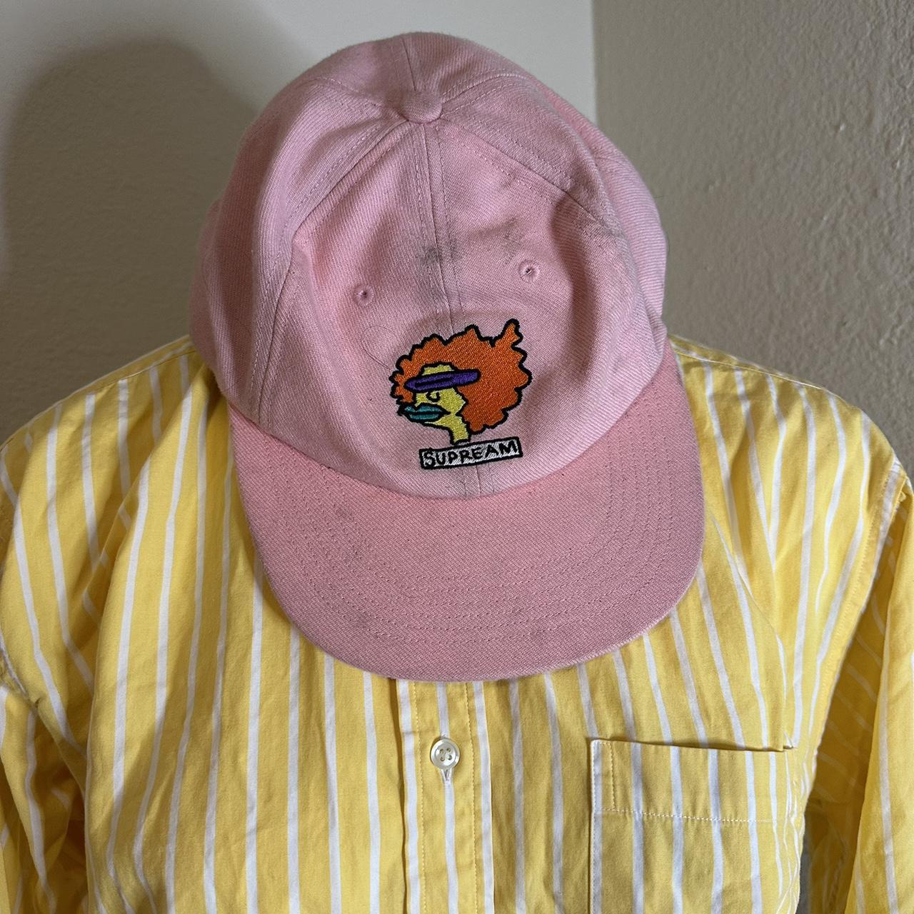 Cute pink supreme hat with cartoon by artist gonz.... - Depop