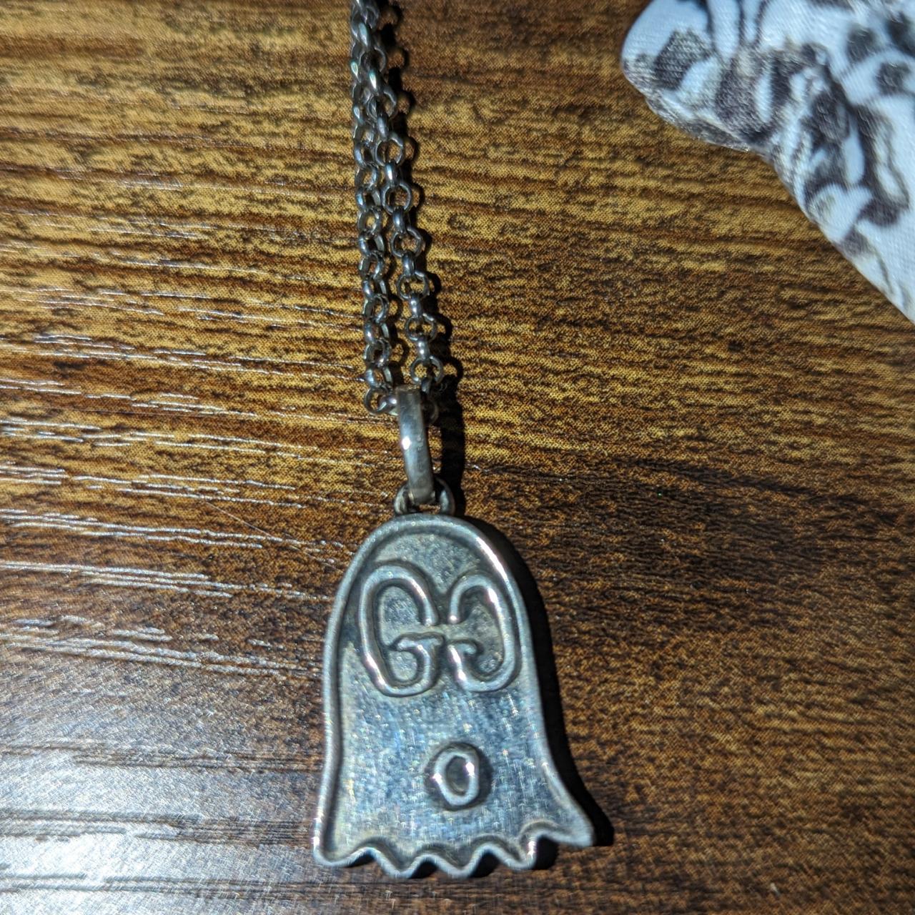 Gucci Ghost Pendant Necklace Sterling Silver W/ 20 Chain, Box and Pouch -  Etsy