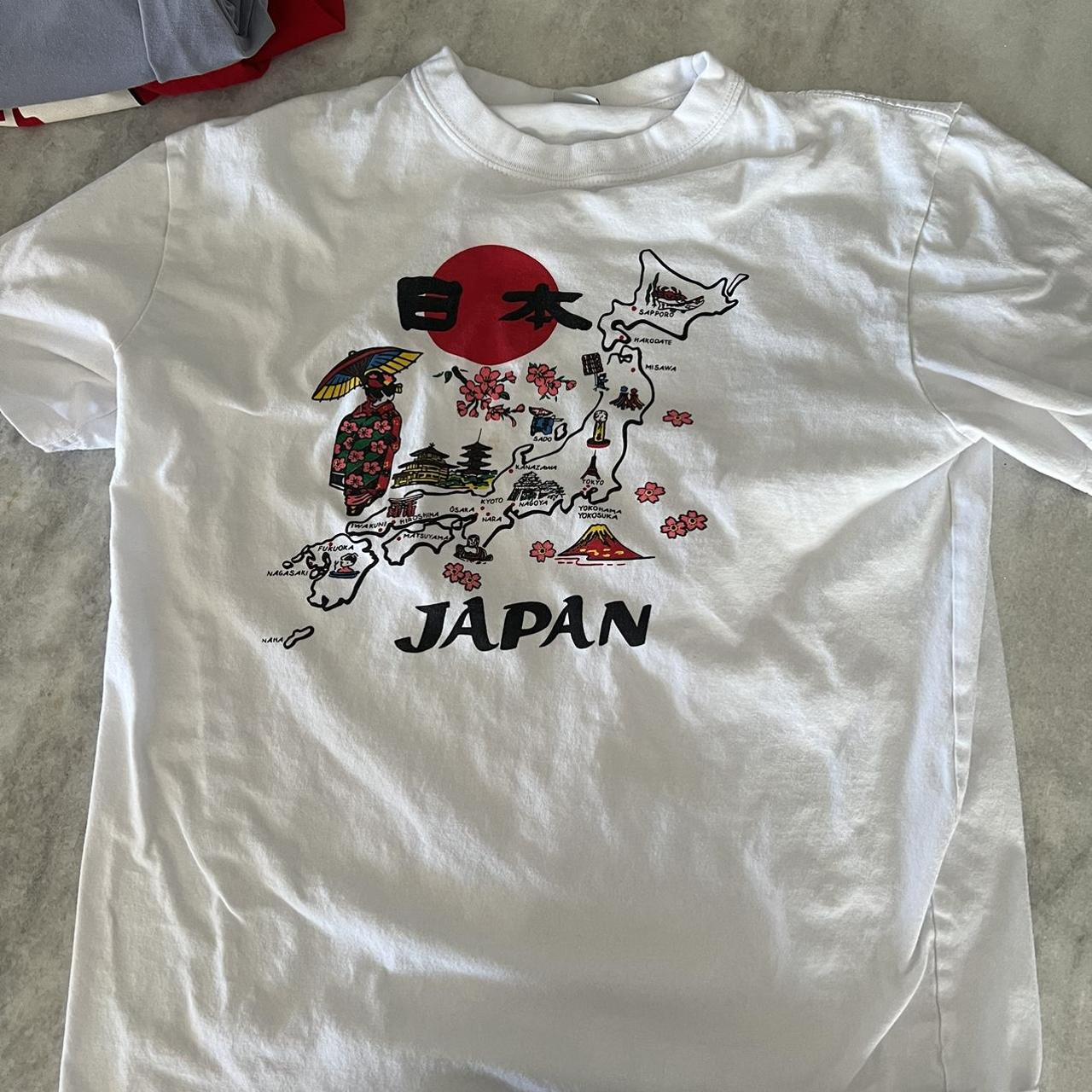 Japan vintage map T-shirt - Depop