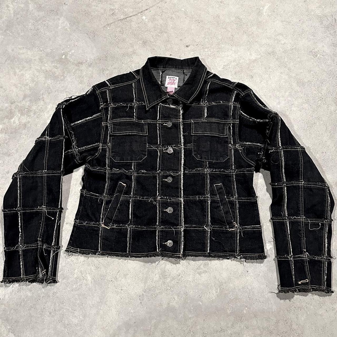 Women's Jacket - Black - S – patchwork denim jack… - image 1